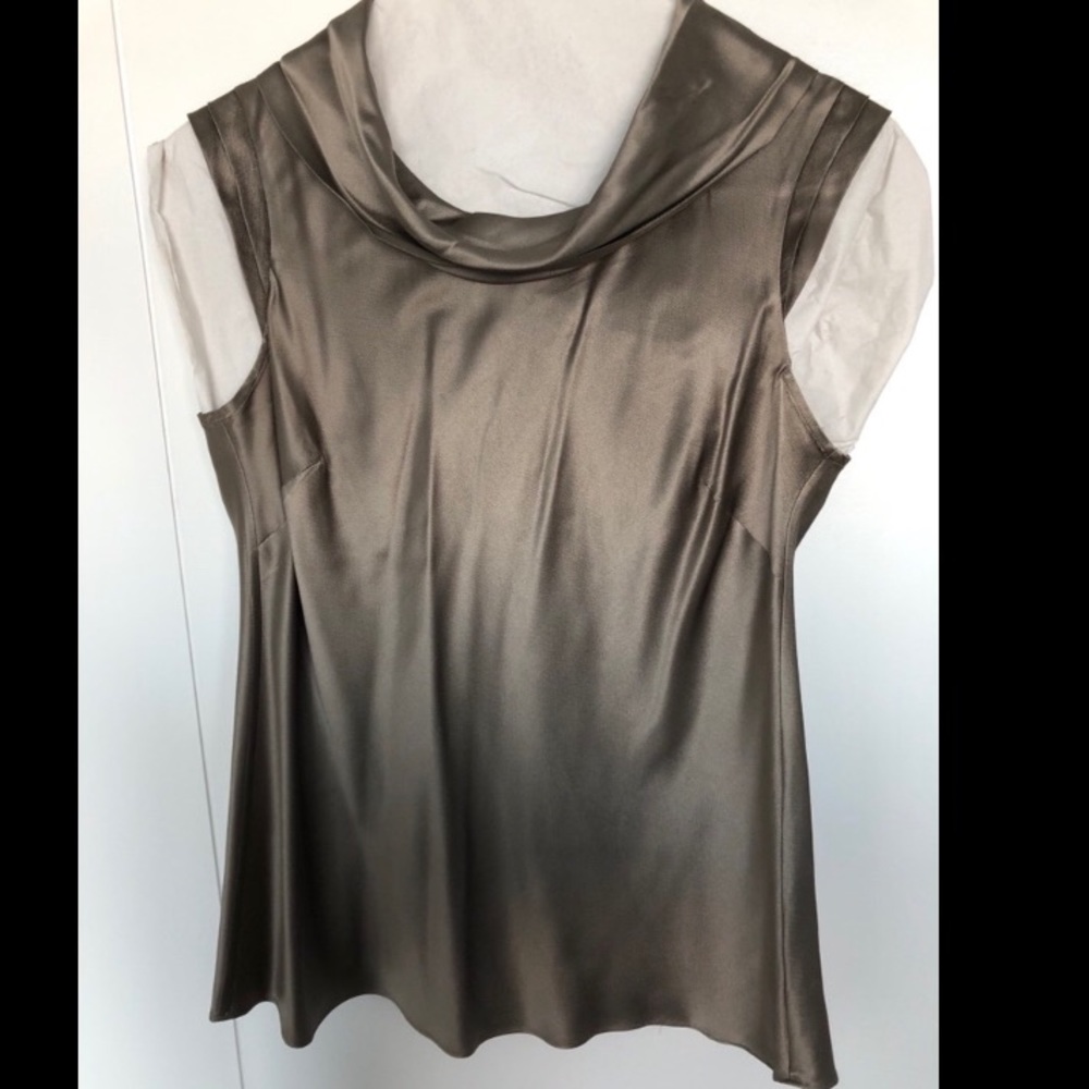 Banana Republic silk cowl neck top